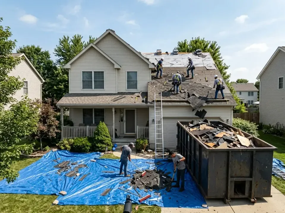 roof-replacement-debris-remova-004 — frequently asked questions, Cheapest Dumpster Rentals in Romeoville, IL